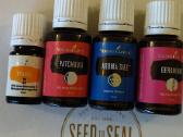 Aliejai young-living: Aroma siez, geranium, pačio