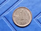 1936 m. 1 centas.