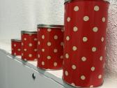 Vintažinis birių produktų indų rinkinys 12 vnt - nuotraukos Nr. 5