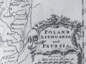 Thomas Jefferys 1760 Žemėlapis Lietuva Lenkija - nuotraukos Nr. 3