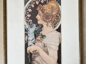 Alphonse Mucha įrėmintos vintažinės reprodukcijos - nuotraukos Nr. 6