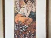 Alphonse Mucha įrėmintos vintažinės reprodukcijos - nuotraukos Nr. 8
