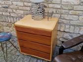 Vintažinė mid century tikmedžio/uosio komodėlė. - nuotraukos Nr. 21