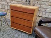 Vintažinė mid century tikmedžio/uosio komodėlė. - nuotraukos Nr. 22