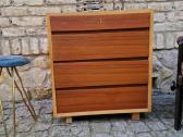 Vintažinė mid century tikmedžio/uosio komodėlė. - nuotraukos Nr. 27