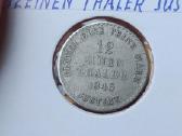 Vokietija- Hanoveris 1843 1/12 talerio (sidabras)