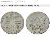 Švedija 5 Öre 1730 Gz Friedrich I., 1720-1751. Au - nuotraukos Nr. 3