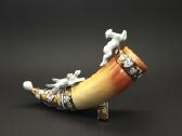 Statulėlė "Ragas medžioklė", paauksuotas , porceli - nuotraukos Nr. 3