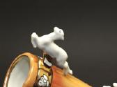 Statulėlė "Ragas medžioklė", paauksuotas , porceli - nuotraukos Nr. 6