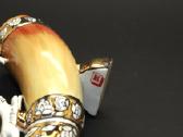 Statulėlė "Ragas medžioklė", paauksuotas , porceli - nuotraukos Nr. 9