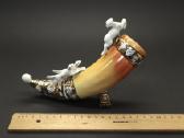 Statulėlė "Ragas medžioklė", paauksuotas , porceli - nuotraukos Nr. 10