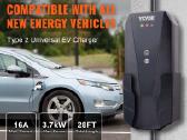 Ev įkroviklis Type2 App 1fazės 3,7kw 16a Ip66 8,6m - nuotraukos Nr. 2