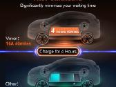 Ev įkroviklis Type2 App 1fazės 3,7kw 16a Ip66 8,6m - nuotraukos Nr. 3