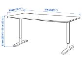 Stalas Bekant 160x80 - nuotraukos Nr. 2