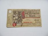5 milijardai markiu , Mainz Vokietija , 1923