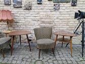 Vintažiniai mid century trikojai kavos staliukai - nuotraukos Nr. 28