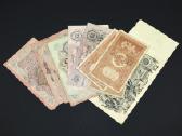 Banknotai (12 št.) "1, 3, 10, 25, 100, Rubliai",