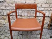 Vintažinis mid century autorinis tikmedžio fotelis - nuotraukos Nr. 26