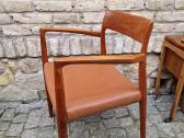 Vintažinis mid century autorinis tikmedžio fotelis - nuotraukos Nr. 27