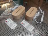 LED mediniai šviestuvai su pulteliu