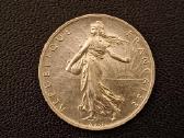 (83)2 frankai 1916m. Prancūzija. 10g. Sidabras 835 - nuotraukos Nr. 2