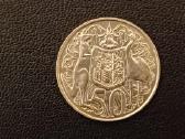 (85)50centų Australija 1966m.13,28g.sidabras800unc