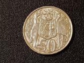 (85)50centų Australija 1966m.13,28g.sidabras800unc - nuotraukos Nr. 3