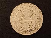 (100)puse kronos 1917m. Britanija 14,14g. sidabras - nuotraukos Nr. 3