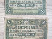 Pigūs 1919 metų 1 rublis Latvija