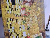 Gustav Klimt bučinys. Piešimas pagal numerius.