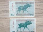 1991 metų 50 talonų Briedis su užrašais - nuotraukos Nr. 2