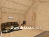 Medinis sodo namelis Maxi Lora 6x8 - nuotraukos Nr. 3