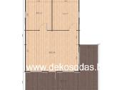 Medinis sodo namelis Maxi Lora 6x8 - nuotraukos Nr. 4