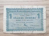 1922 metų 1 laikinasis centas