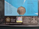 D. Britanija 2011 50 pence Buriavimas kortelėje - nuotraukos Nr. 2