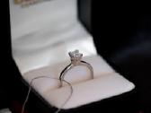 Sužadėtuvių žiedas su deimantu 0.75ct. - nuotraukos Nr. 3