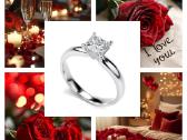 Sužadėtuvių žiedas su deimantu 0.75ct. - nuotraukos Nr. 14