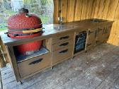 Kamado stalas iš degintos medienos, Kamado griliai - nuotraukos Nr. 17