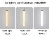 Modernus LED šviestuvas - nuotraukos Nr. 4