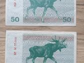 1991 metų 50 talonų Briedis su užrašais - nuotraukos Nr. 4