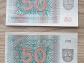 1991 metų 50 talonų Briedis su užrašais - nuotraukos Nr. 3