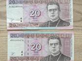 2007 metų 20 litų Lietuva