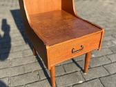 Mid century Miegamojo staliukas su stalciumi - nuotraukos Nr. 3