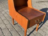 Mid century Miegamojo staliukas su stalciumi - nuotraukos Nr. 4