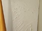 Balto molio paveikslų duetas 123x69 cm; 123x33 cm - nuotraukos Nr. 4
