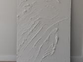 Balto molio paveikslų duetas 123x69 cm; 123x33 cm - nuotraukos Nr. 12