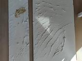 Balto molio paveikslų duetas 123x69 cm; 123x33 cm - nuotraukos Nr. 16