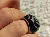 Išskirtinis žiedas su Swarovski kristalais - nuotraukos Nr. 9