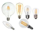 LED lemputės filament, skaidrios