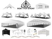 Palapinių nuoma stalų kėdžių fotoveidrodžio nuoma